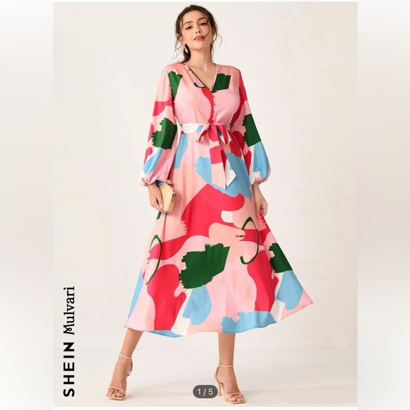SHEIN Dresses & Skirts - Beautiful colorful dress from Shein